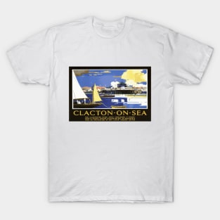 Vintage British Travel Poster: Clacton on Sea T-Shirt